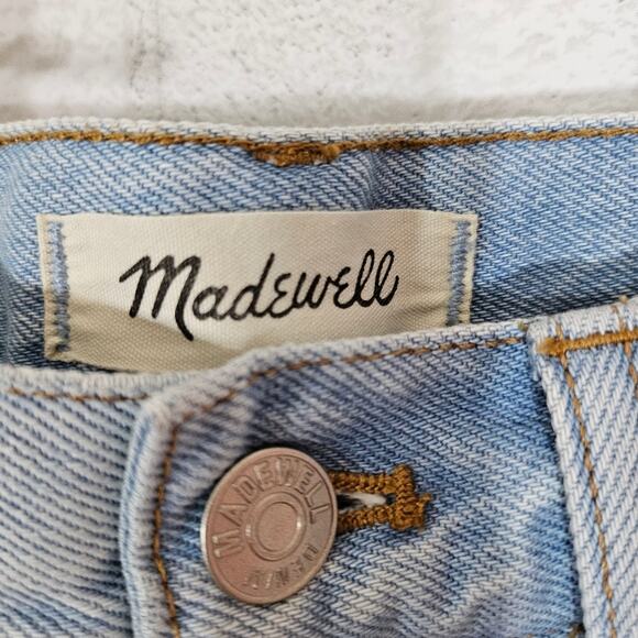 Madewell Full Length Classic Straight Jeans Raw Hem - Picture 7 of 9